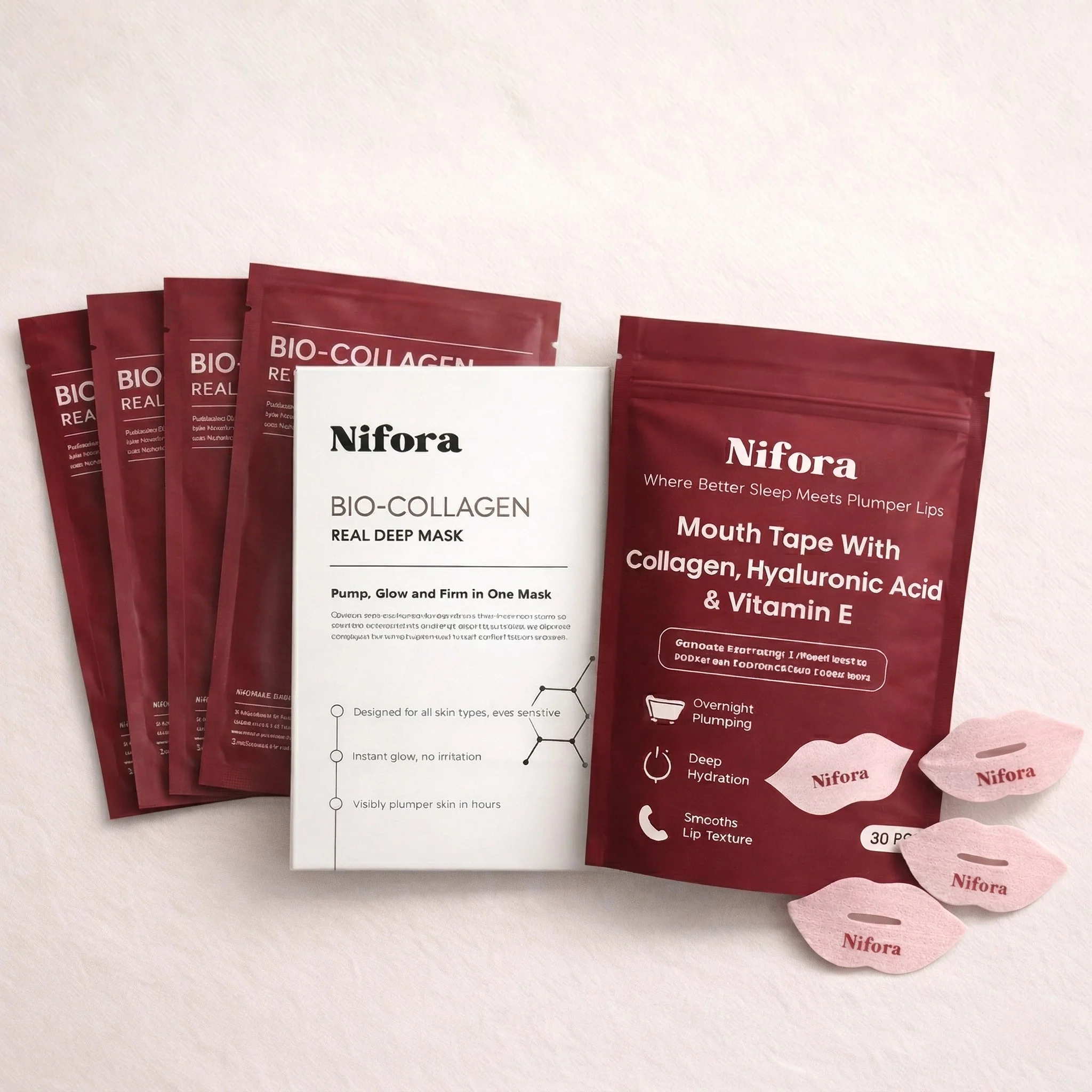 Collagen Mask & Mouth Tape Duo
